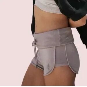Free people High-Waist Gray Women's Athletic Shorts